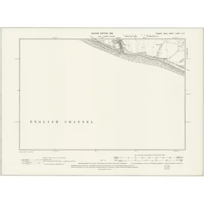1897 Map of Sussex LXXVII.NE, 1899 Print