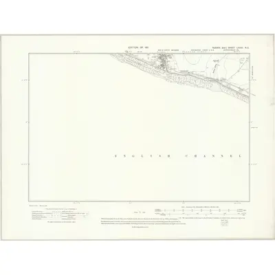 1909 Map of Sussex LXXVII.NE, 1911 Print