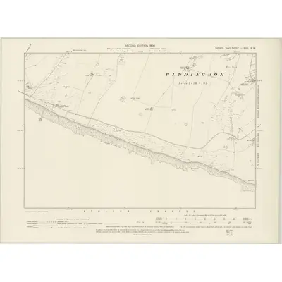 1897 Map of Sussex LXXVIII.NW, 1899 Print