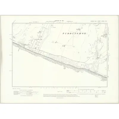 1908 Map of Sussex LXXVIII.NW, 1911 Print