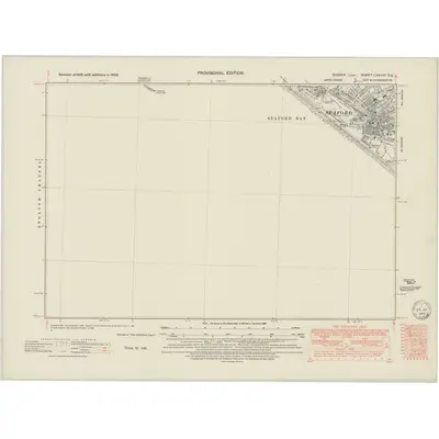 1938 Map of Sussex LXXVIII.SE, 1949 Print
