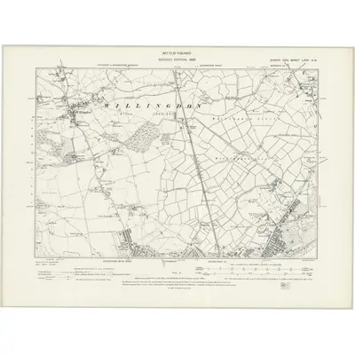 1898 Map of Sussex LXXX.NW, 1941 Print