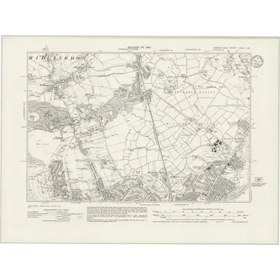 1930 Map of Sussex LXXX.NW, 1934 Print