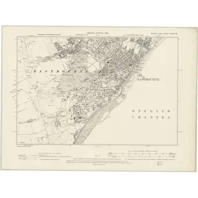 1898 Map of Sussex LXXX.SW, 1900 Print