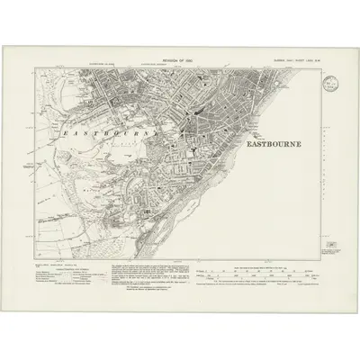 1930 Map of Sussex LXXX.SW, 1934 Print
