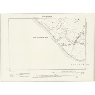 1896 Map of Sussex LXXXI.NW, 1899 Print