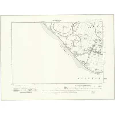 1909 Map of Sussex LXXXI.NW, 1912 Print