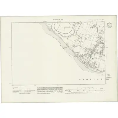 1932 Map of Sussex LXXXI.NW, 1934 Print