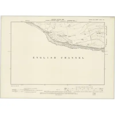 1898 Map of Sussex LXXXII.NE, 1899 Print