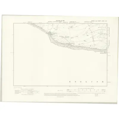 1908 Map of Sussex LXXXII.NE, 1910 Print