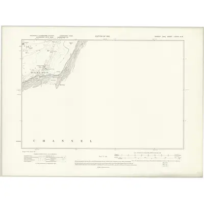 1908 Map of Sussex LXXXIII.NW, 1910 Print