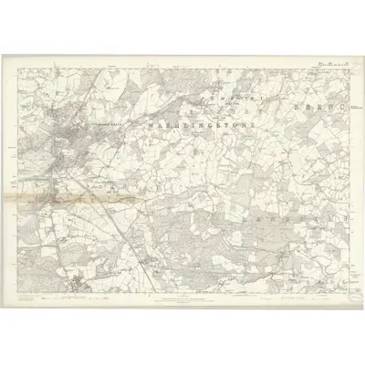 1873 Map of Sussex VII, 1878 Print
