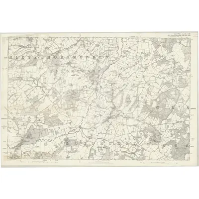 1873 Map of Sussex VIII, 1877 Print