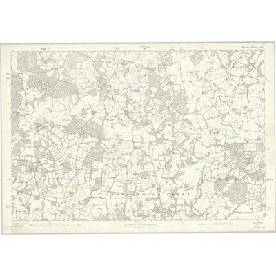 1875 Map of Sussex XII, 1879 Print