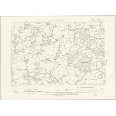 1895 Map of Sussex XII.SE, 1898 Print