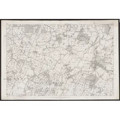 1875 Map of Sussex XIII, 1880 Print