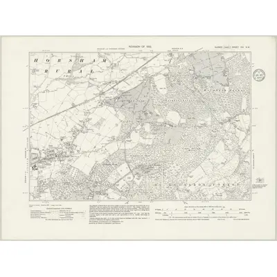 1932 Map of Sussex XIV.NW