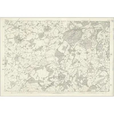 1874 Map of Sussex XLI, 1878 Print