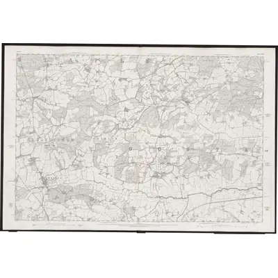 1872 Map of Sussex XLIV, 1878 Print