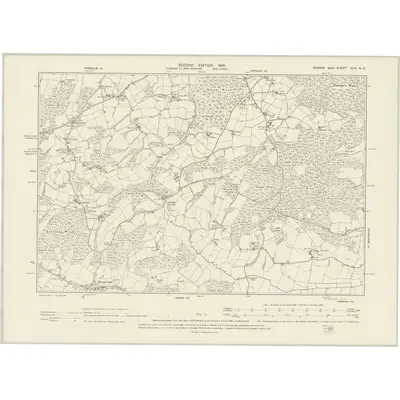 1897 Map of Sussex XLIV.NE, 1900 Print