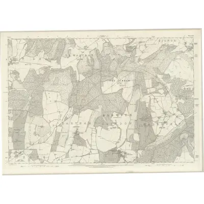 1875 Map of Sussex XLIX, 1880 Print