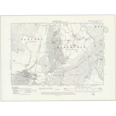 1910 Map of Sussex XLIX.SE, 1939 Print
