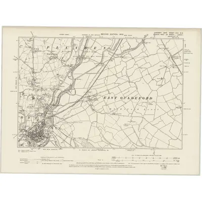 1897 Map of Sussex XLV.NE, 1900 Print