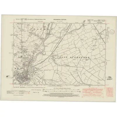 1940 Map of Sussex XLV.NE, 1948 Print