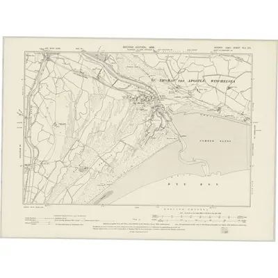 1897 Map of Sussex XLV.SE, 1899 Print