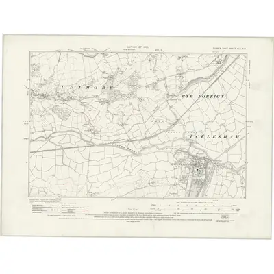 1927 Map of Sussex XLV.SW, 1930 Print