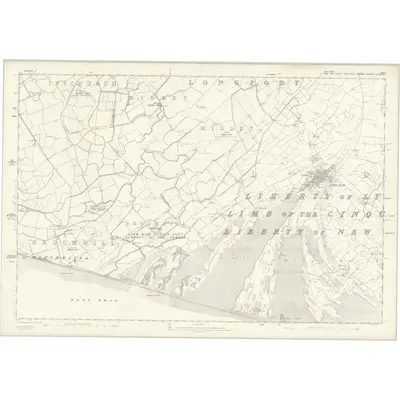 1872 Map of Sussex XLVI, 1878 Print