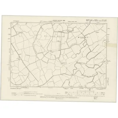 1897 Map of Sussex XLVI.NW, 1899 Print