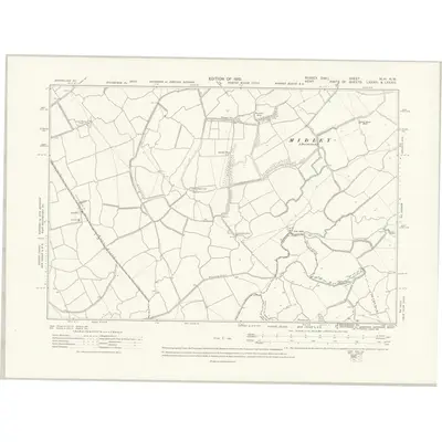 1908 Map of Sussex XLVI.NW, 1910 Print