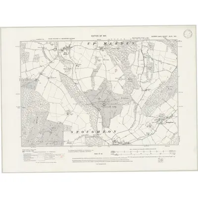 1910 Map of Sussex XLVII.NE, 1947 Print