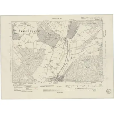 1910 Map of Sussex XLVII.NW, 1949 Print