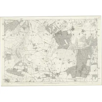 1874 Map of Sussex XLVIII, 1880 Print