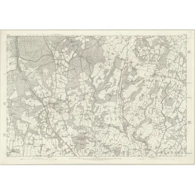 1874 Map of Sussex XV, 1879 Print