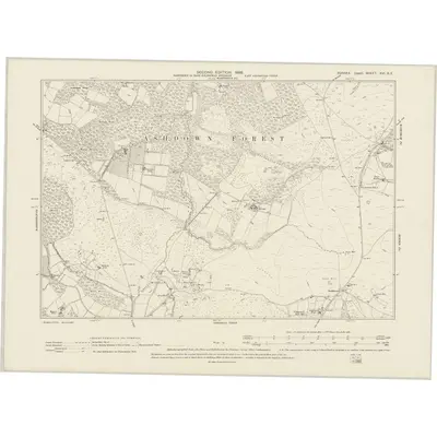 1897 Map of Sussex XVI.SE, 1899 Print