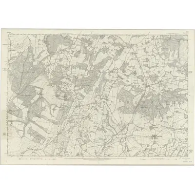 1873 Map of Sussex XVII, 1879 Print