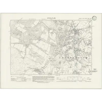 1929 Map of Sussex XVII.SW, 1932 Print
