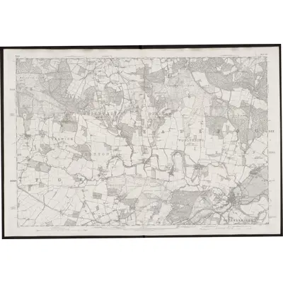 1874 Map of Sussex XXI, 1879 Print
