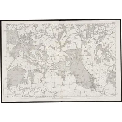 1874 Map of Sussex XXII, 1880 Print