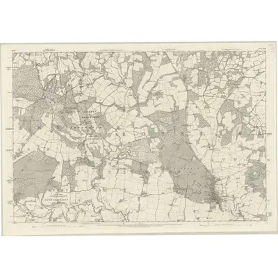 1874 Map of Sussex XXII, 1880 Print