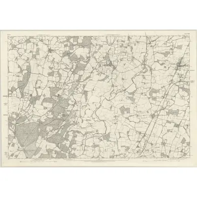 1875 Map of Sussex XXIII, 1879 Print