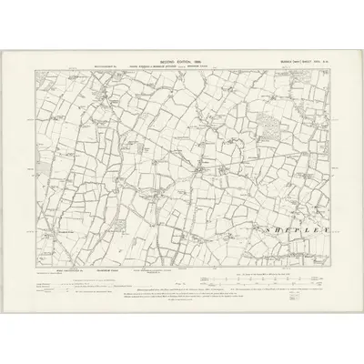 1895 Map of Sussex XXIV.SW, 1898 Print