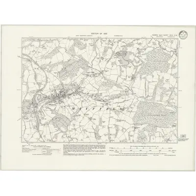 1929 Map of Sussex XXIX.NW, 1932 Print