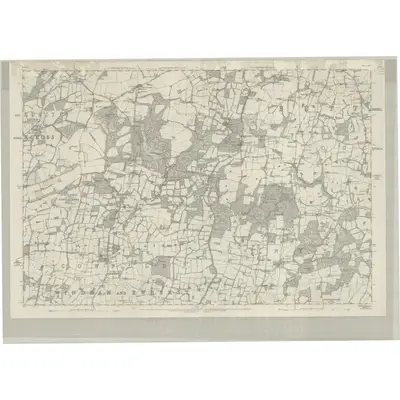 1874 Map of Sussex XXV, 1879 Print