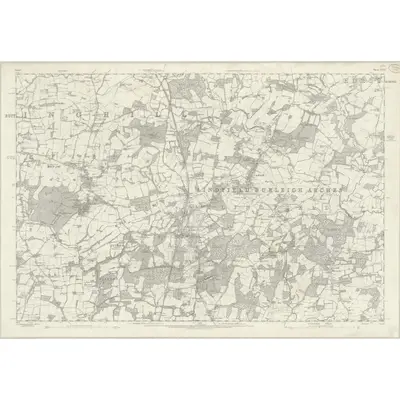 1874 Map of Sussex XXVI, 1879 Print