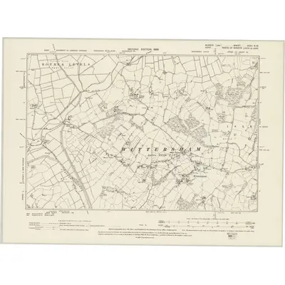 1897 Map of Sussex XXXII.NW, 1899 Print