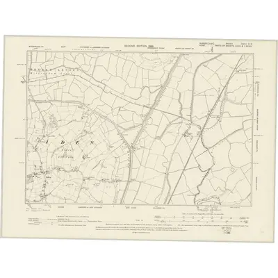 1897 Map of Sussex XXXII.SE, 1899 Print